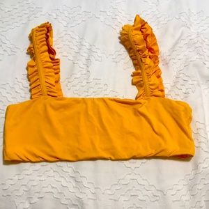 Weworewhat yellow bathing suit top